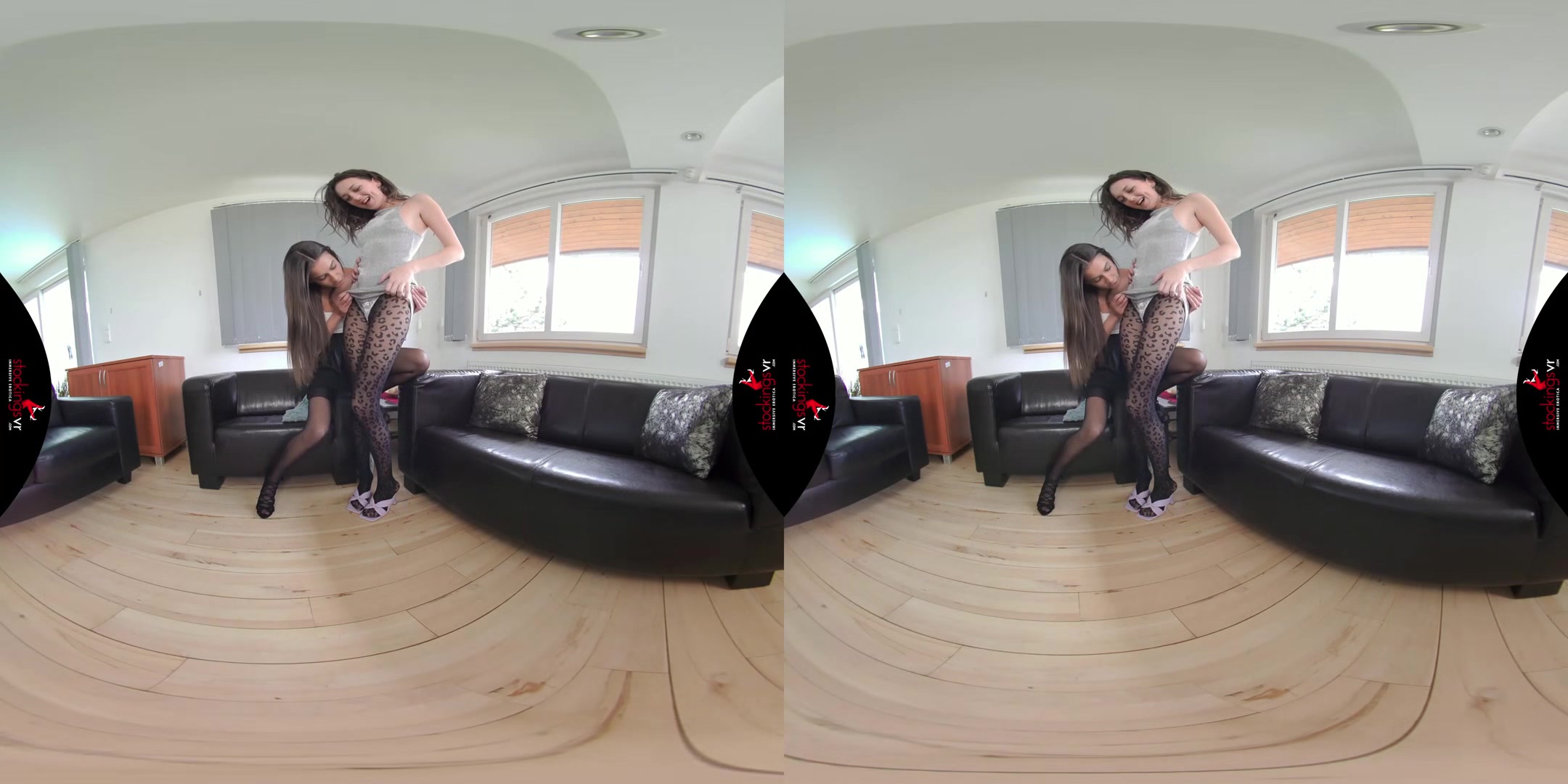 Playful teenager 18+ in stockings starring Isabella Della and Vanessa Alessia
