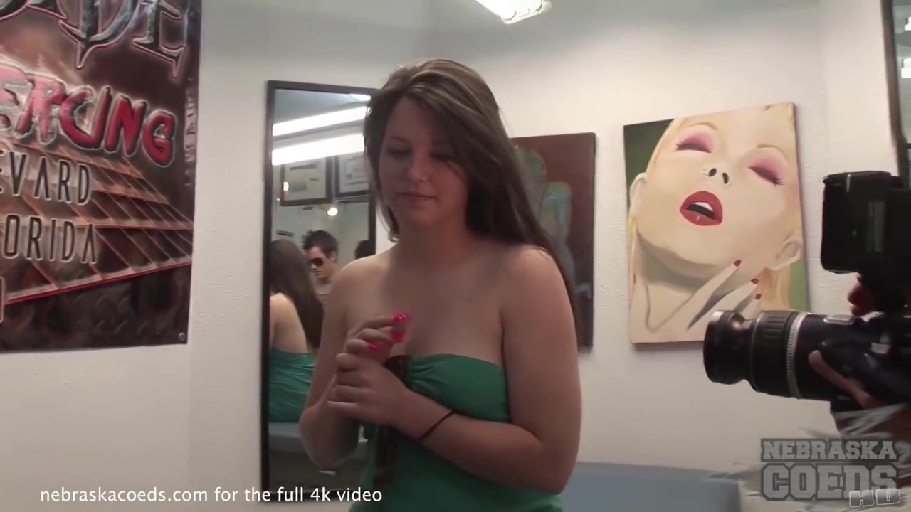 Innocent Nebraska Girl Getting Nipples Pierced