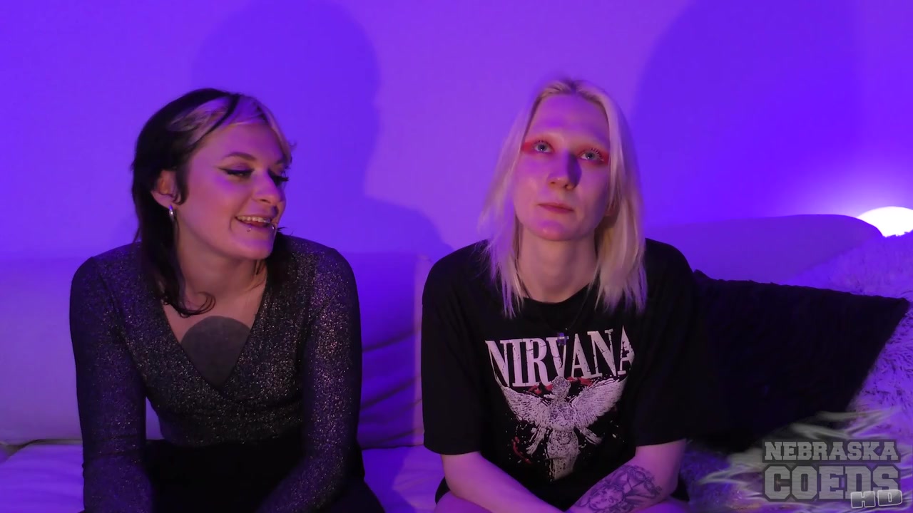 Late Night Lesbian Kama Sutra Brille Fucks Ingrida With Strapon Champagne Sipping Vaping