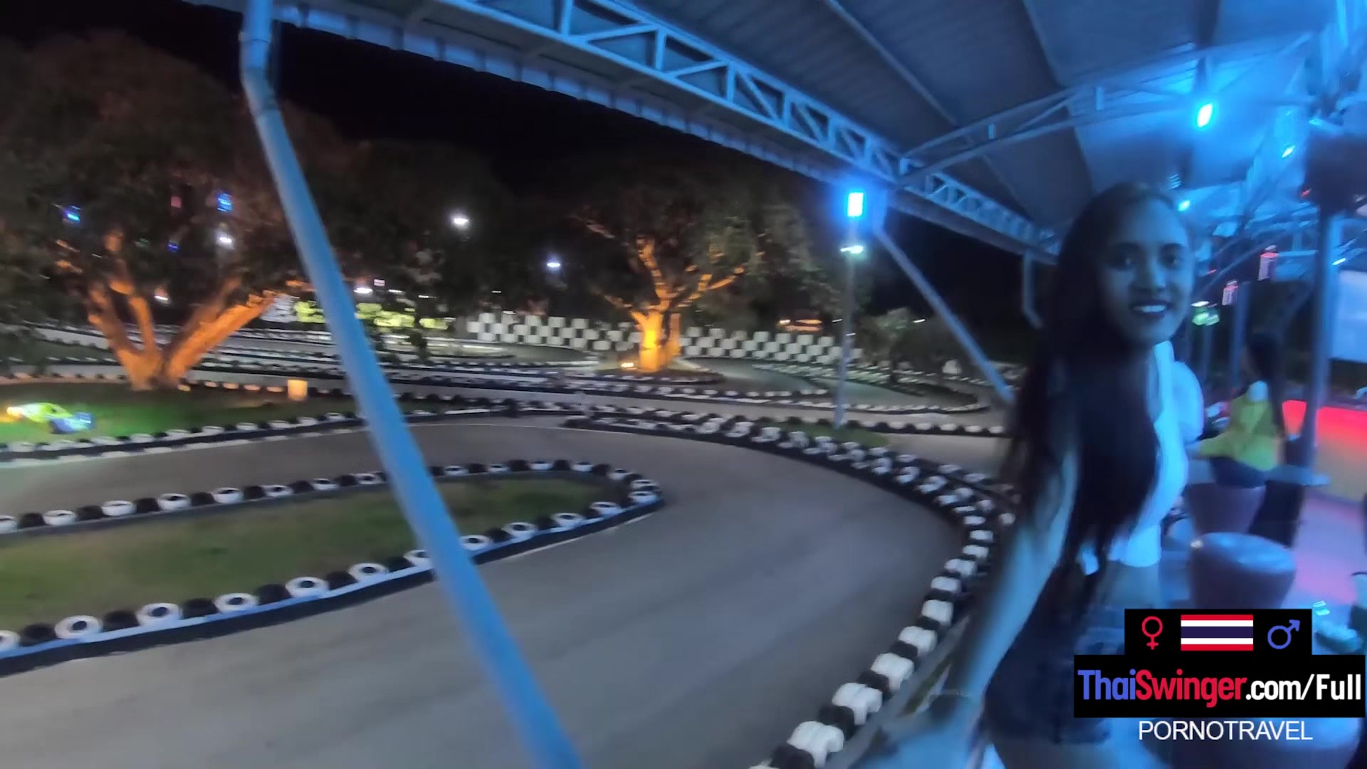 Big ass Asian GF made a homemade porn video after go karting with the BF