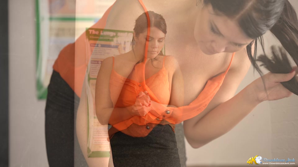 Kylie K in Busty Revision - DownblouseJerk