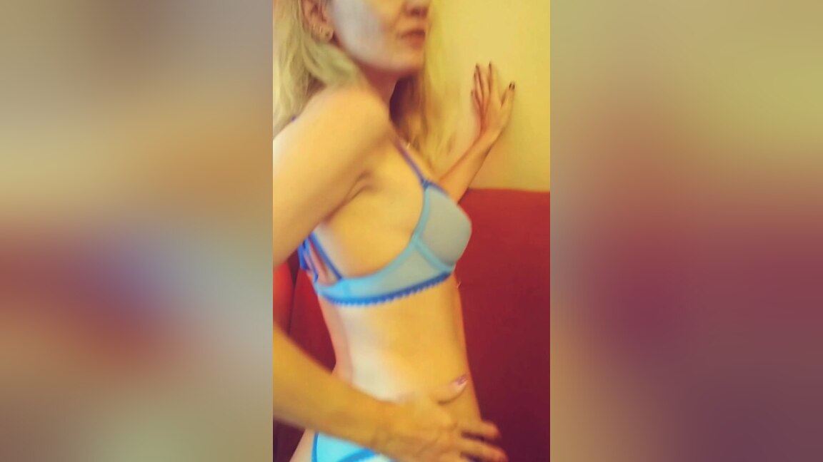 Blue Undies Over Blond Pussy - Ladyfoxxx