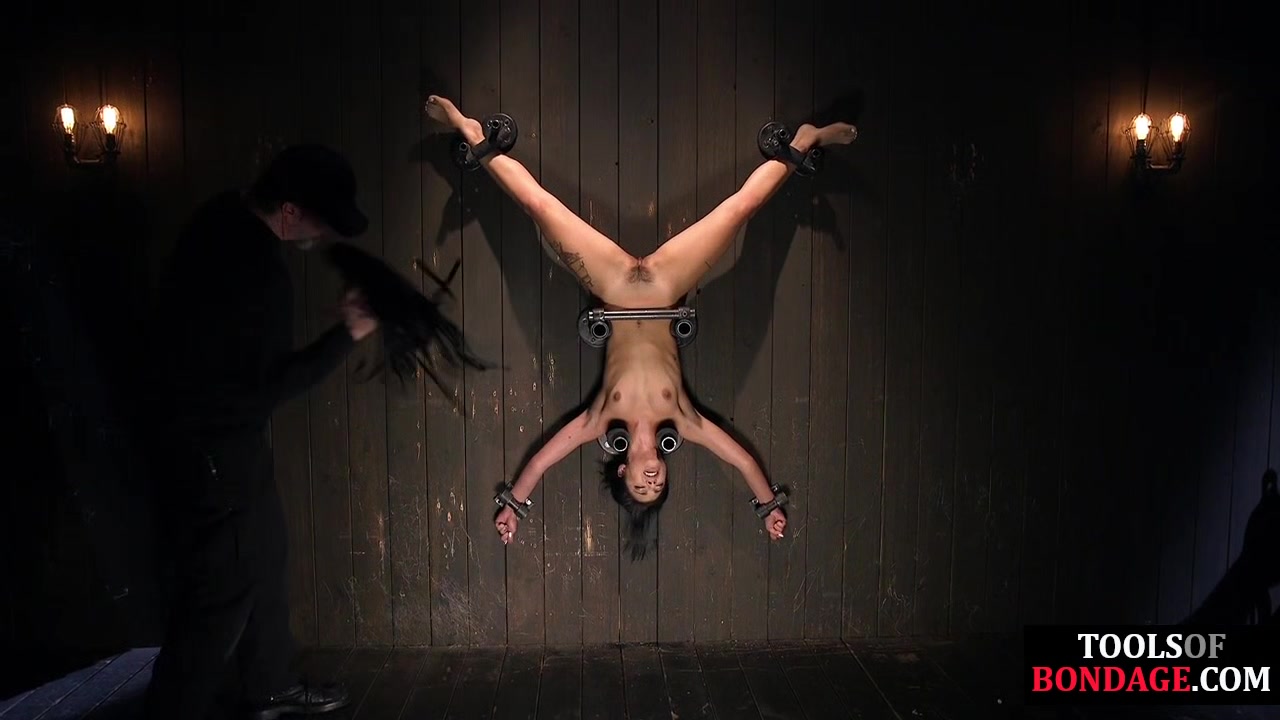 Predicament bondage teen 18+ used in BDSM body torment session