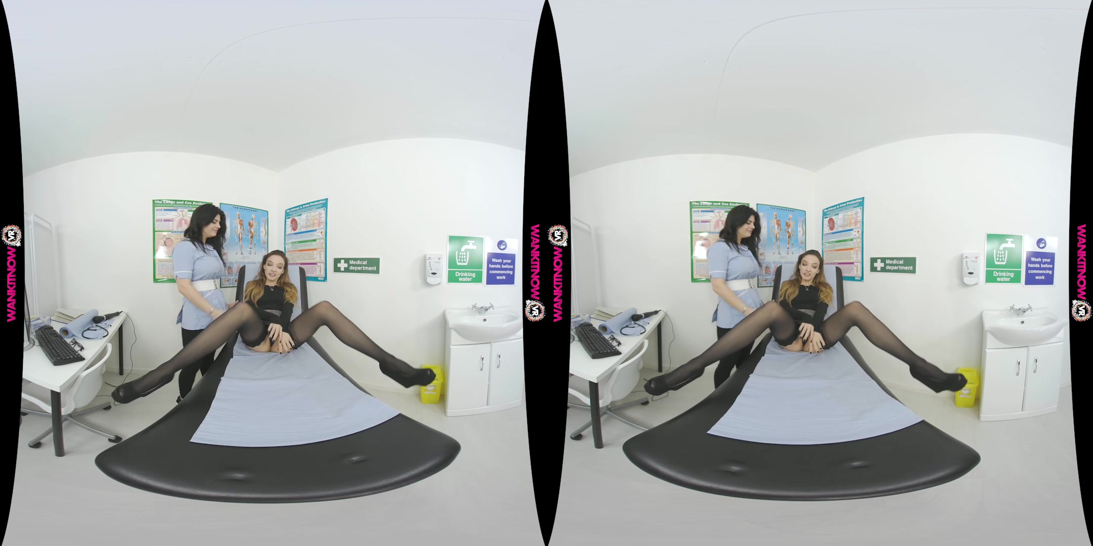 Shall We Make Her Cum? featuring Kylie Nymphette, Lucia Love - WankitNowVR