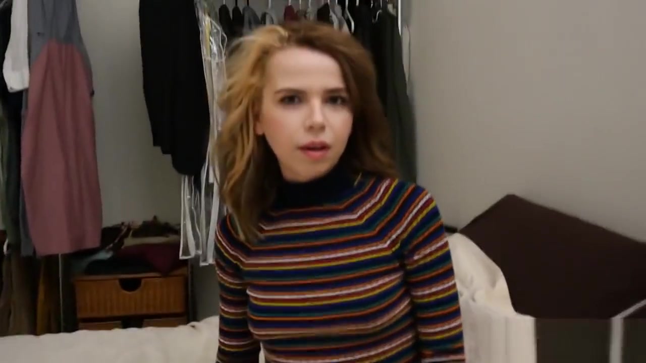 Jealous stepbrother blackmails his teen 18+ stepsister