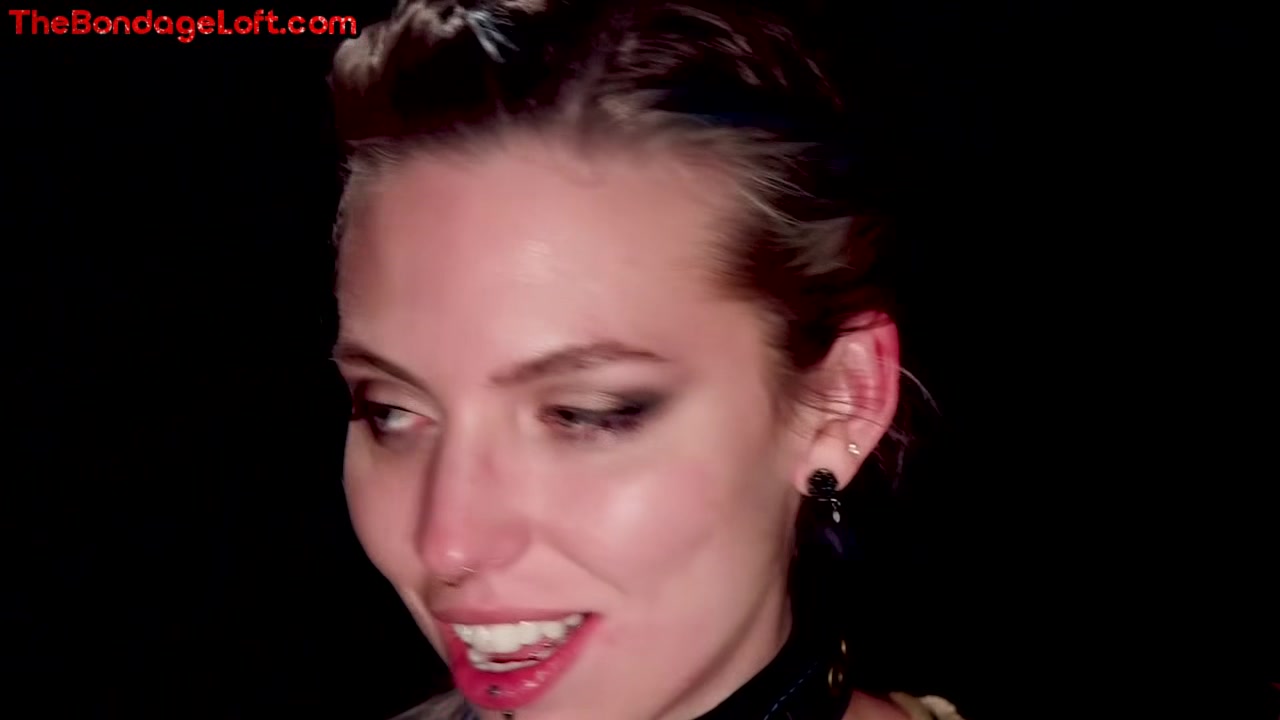 BDSM public babe whipped and spanked in front