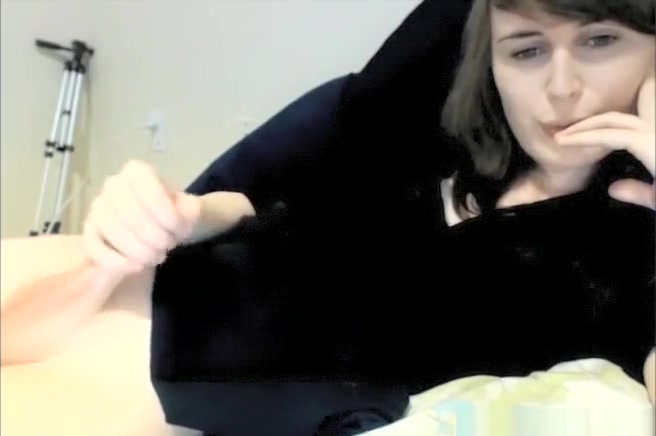 brunette hair Jerks yummy gigantic weenie On web camera
