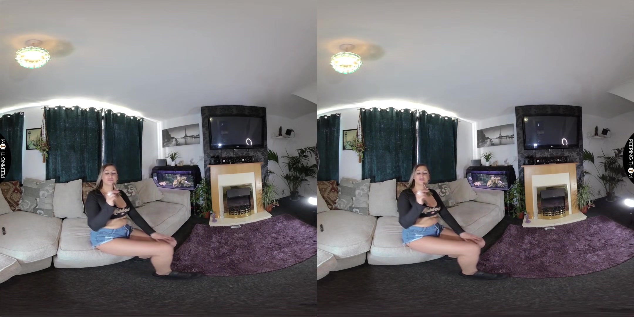 Short Shorts Squirt - Busty Amateur Solo - SexLikeReal