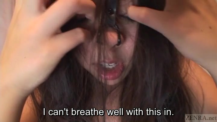 Subtitled bizarre Japanese facial destruction blowjob