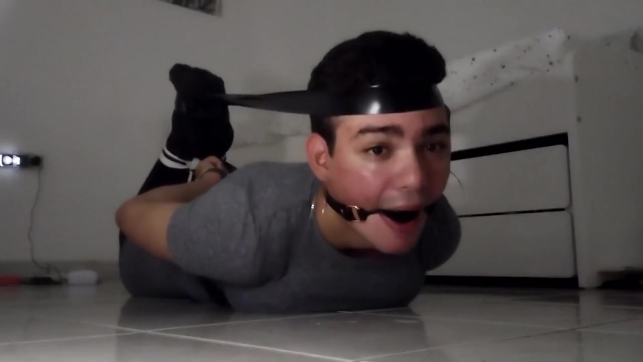 Sissy In Tight Hogtie