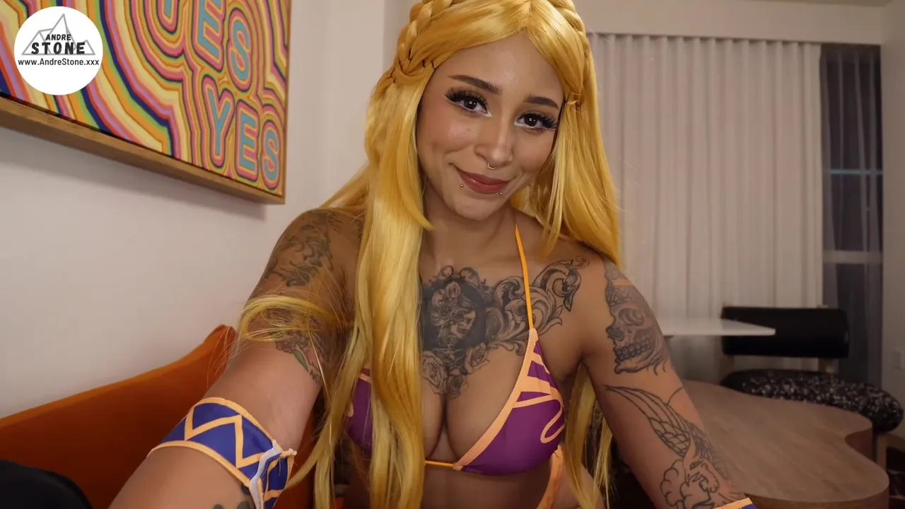 Stunning Black Hottie Takes Big Dick In Zelda Cosplay Pov - Annie Verse