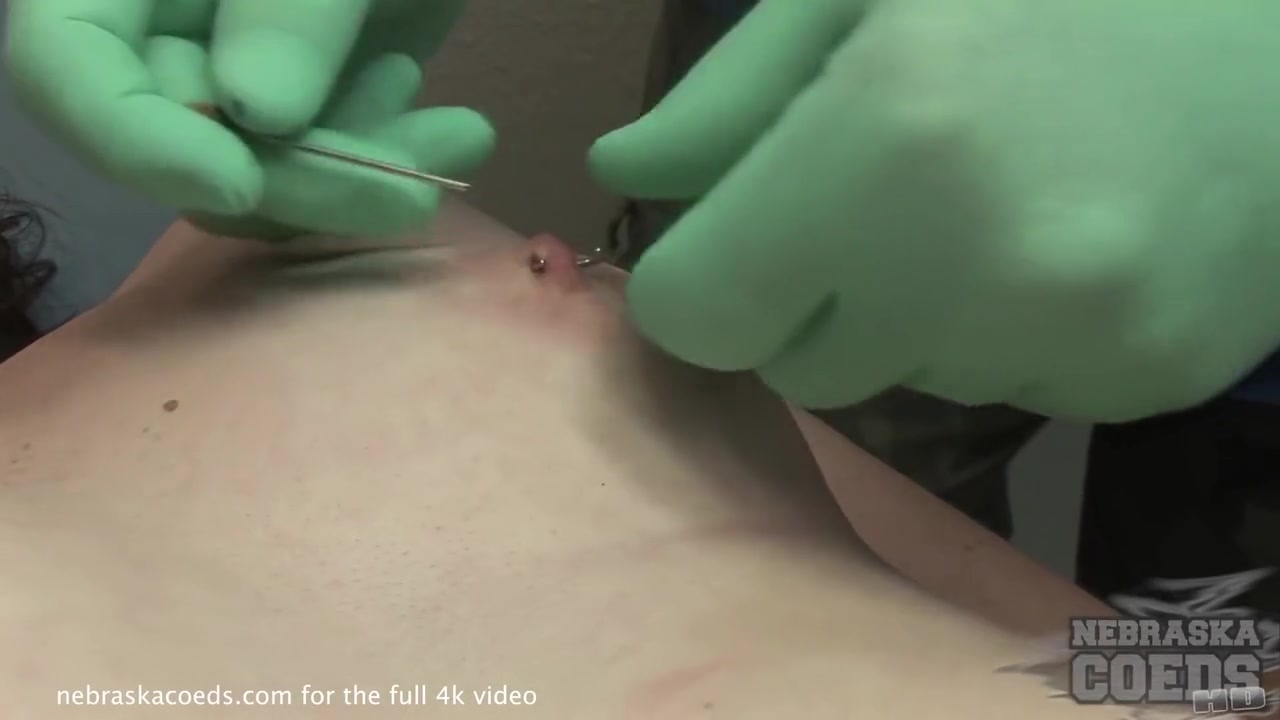 Innocent Nebraska Girl Getting Nipples Pierced