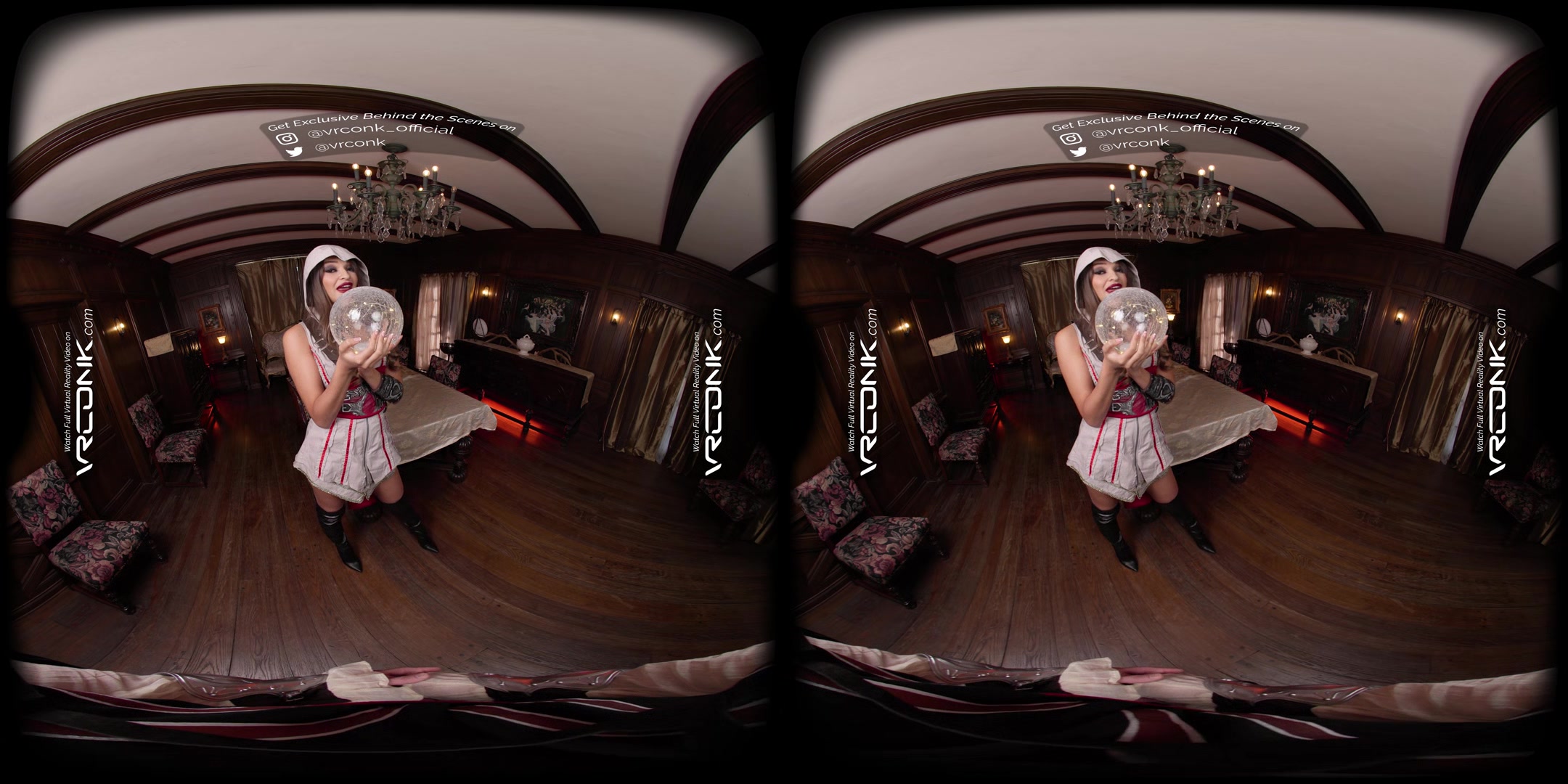 VR Conk Assassins Creed Sexy Babe Gizelle Blanco Fuck and Suck In XXX Parody VR Porn