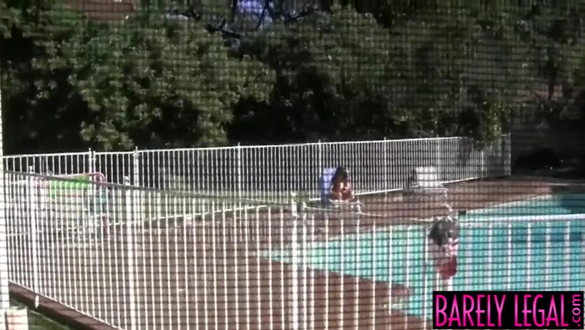 Sunbathing teen 18+ Daya Layne plowed in POV before cum shower