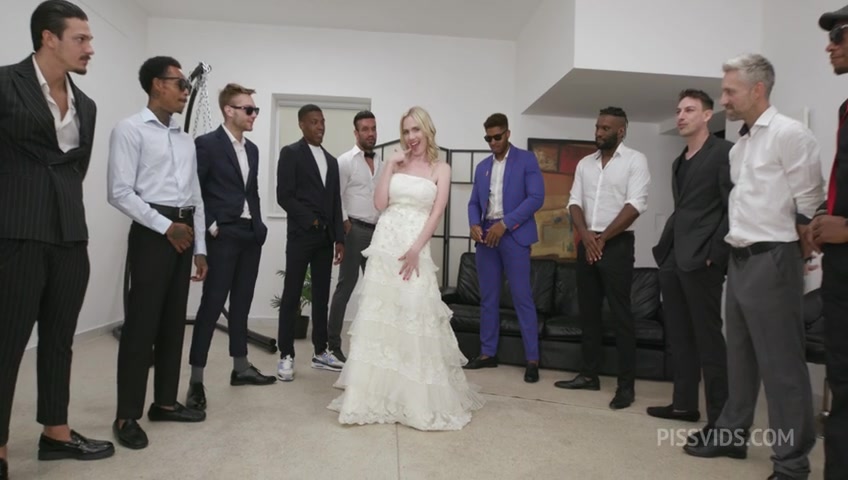 Slammed Brides Goes Wet, Rebel Rhyder, 14on1, ATM, DAP, Gapes, ButtRose, Pee Drink, Pee Shower, Cum in Mouth, Swallow GIO2521 - PissVids