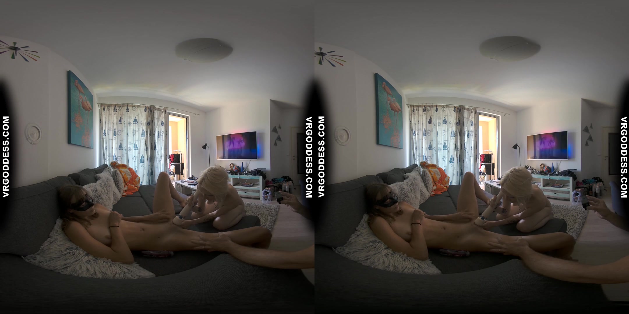 Afternoon Lesbian Pussy Licking And Hitachi Vibing Miss Pussycat With Ingrida On Vacation
