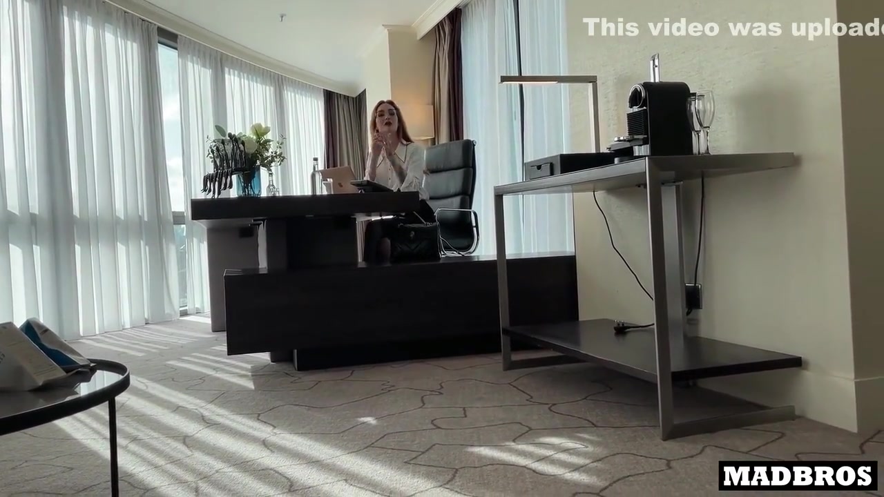 A Trapped Redhead Boss Gets Her Ass Fucked In The Office By Two French Black Guys!!!