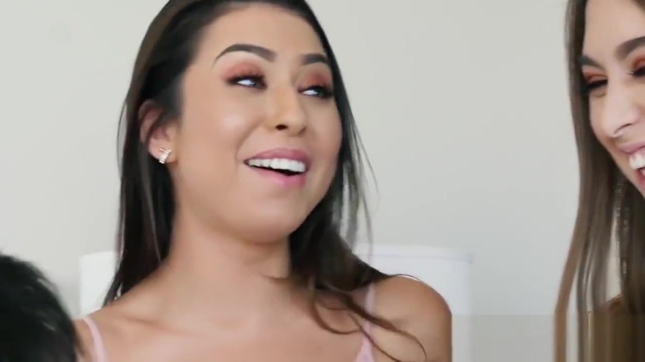 Cute Stepsisters Riding and Sucking