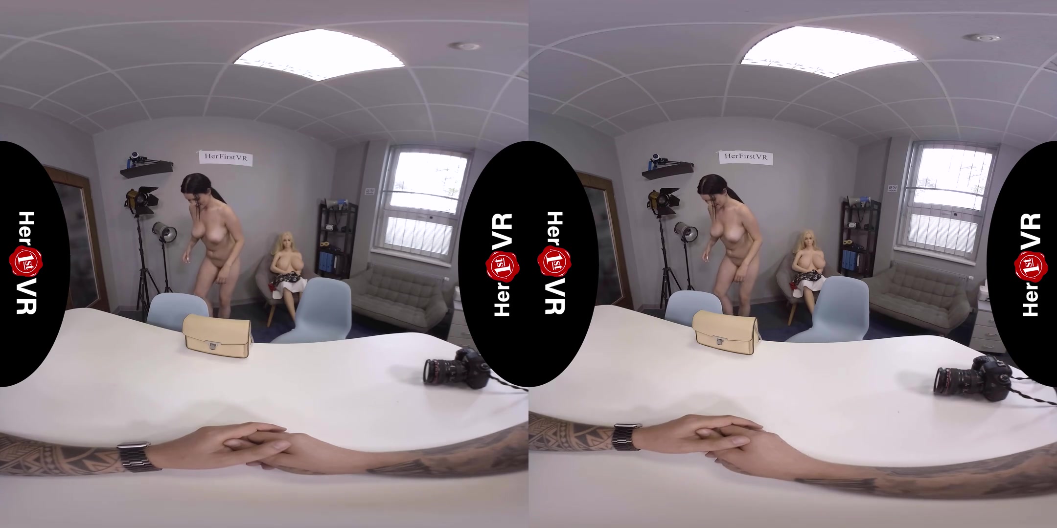 Katarina Rina - VR Casting - Thick Amateur Shaved First Time