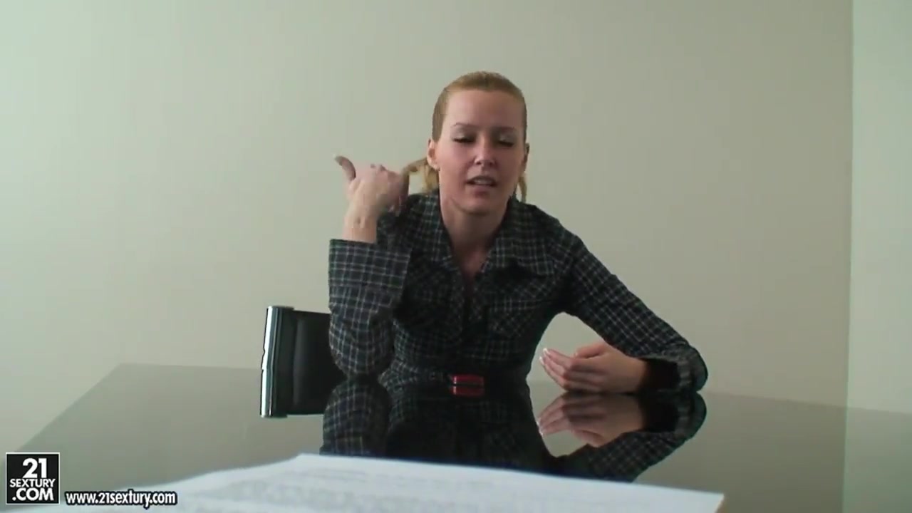Amazing and talkative girl Sophie Moone is having an interview