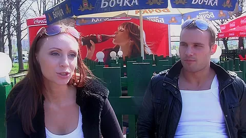 Margot in slut gets her twat slammed in an outdoor sex vid