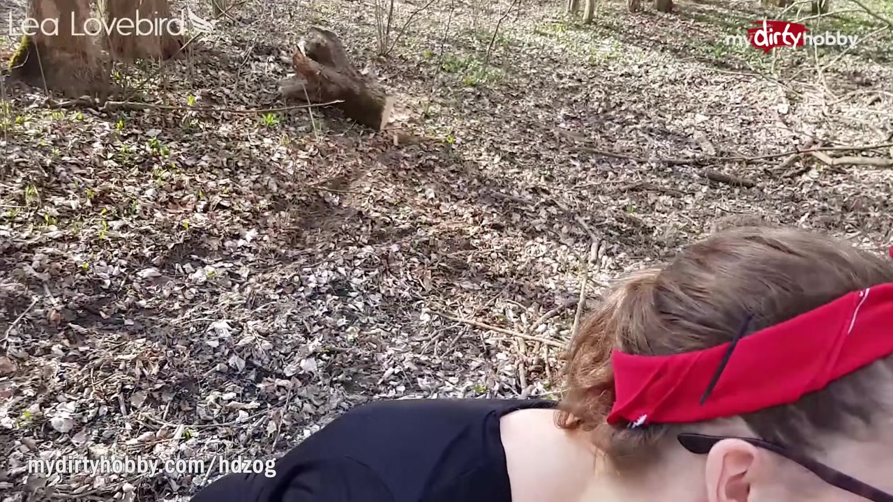 MyDirtyHobby - Big ass curvy teen 18+ gets an outdoor creampie in the woods