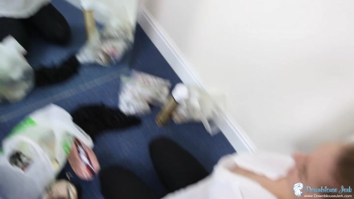 Rachelle in Made Up With The View - DownblouseJerk