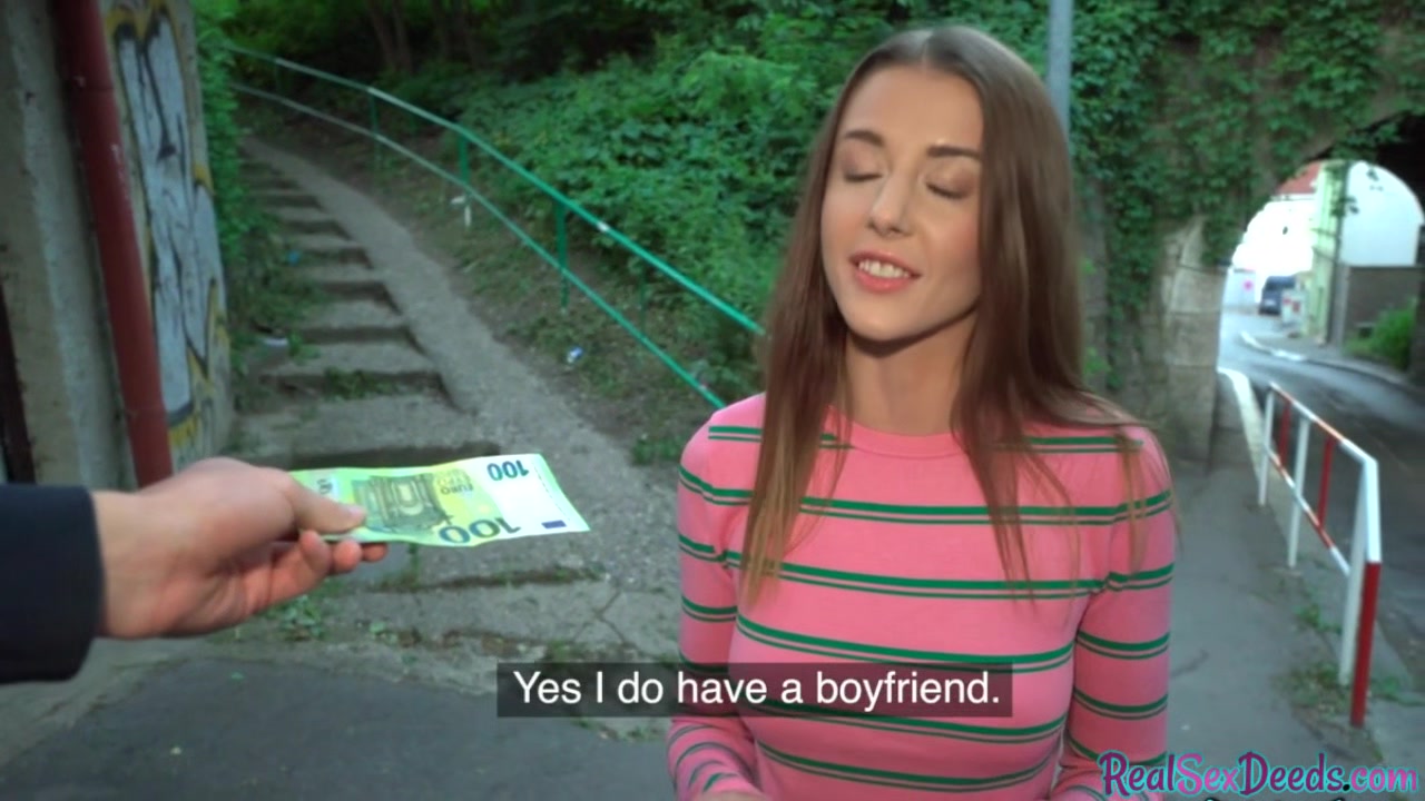 Pulled eurobabe blowing and riding big shaft in public