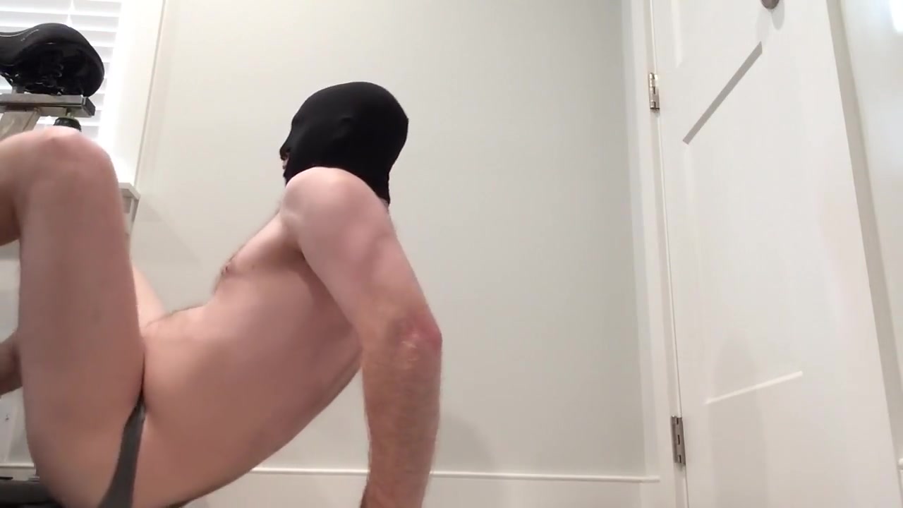 White Boy Slave Shoves Huge Black Dildo Up His Ass And Then Tries To Cum In His Own Mouth