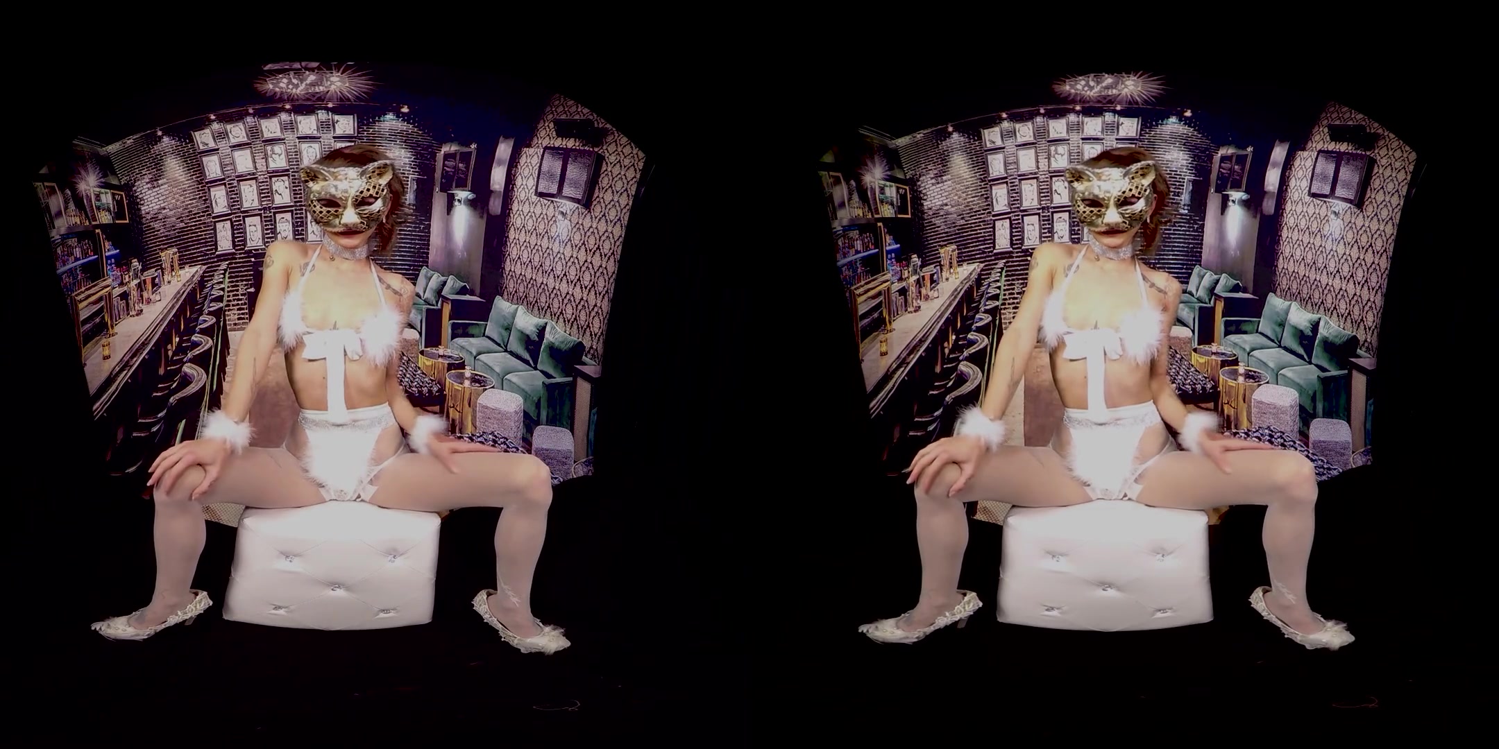 417 - Adelle Unicorn; Petite Slut Solo Masturbation in Kitty Lingerie