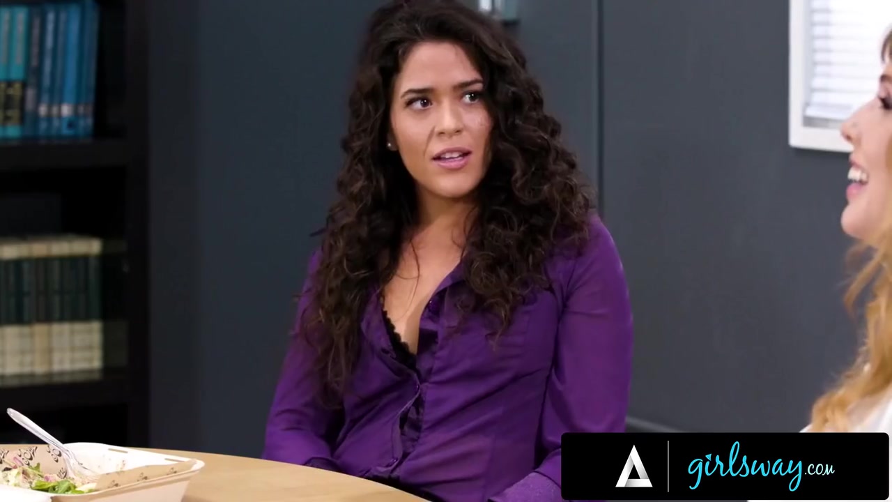 Pretty Teacher A Colleague Spend Their Lunch Fucking On The Break Room Table With Lena Paul