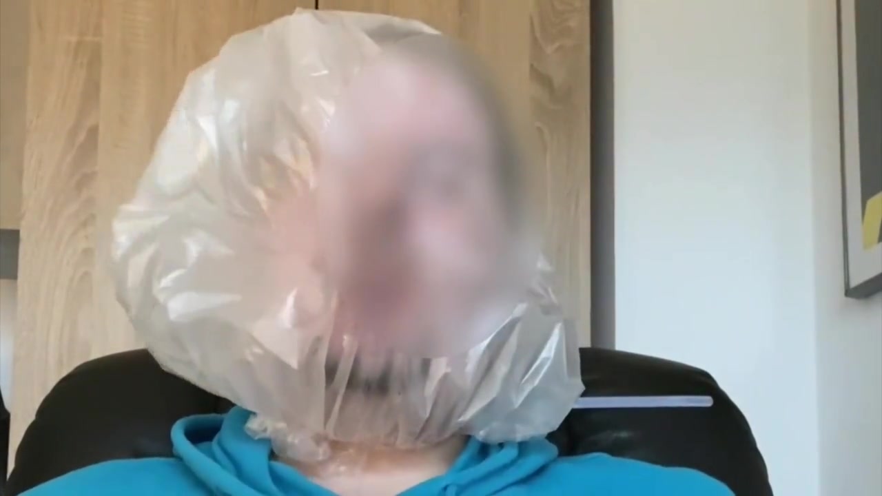 Bhdl - Latexglove Breathplay - Christmas Eve Trashbag Training - 208 Seconds