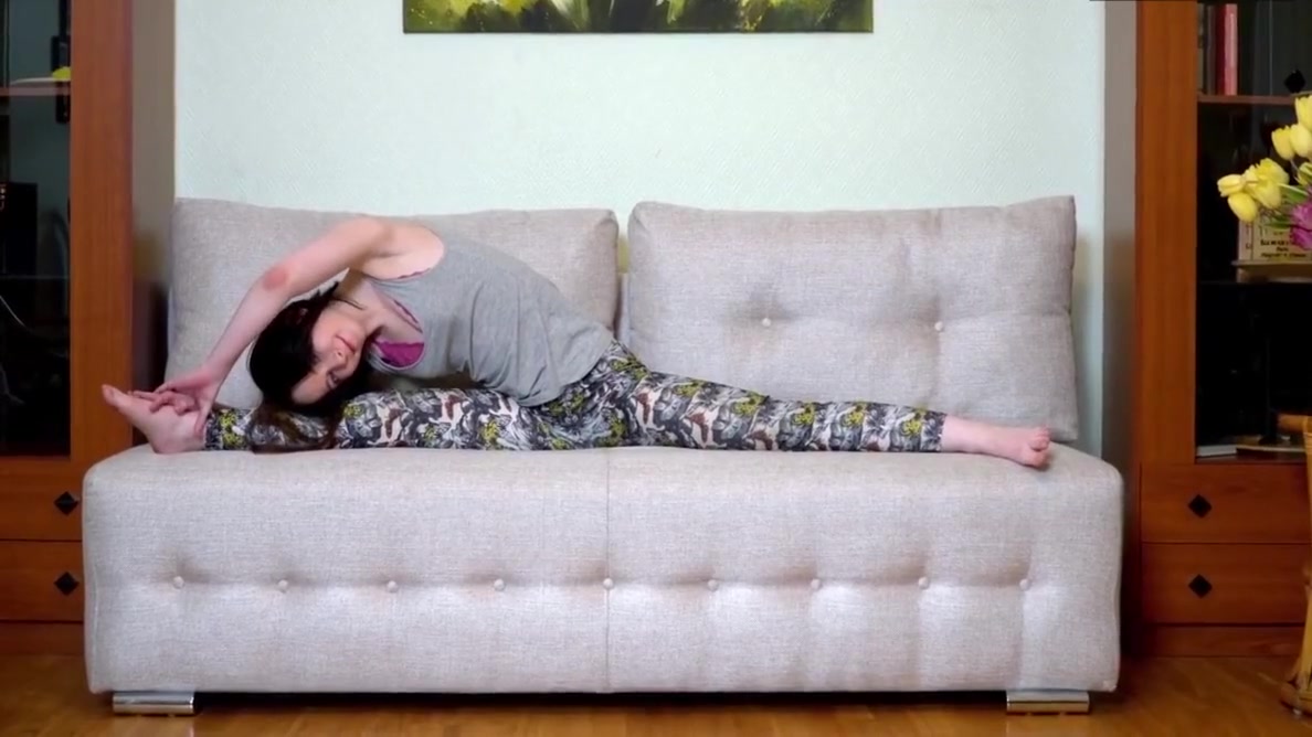 Hot Russian Gymnast Star Torpe Baba Spreading Legs