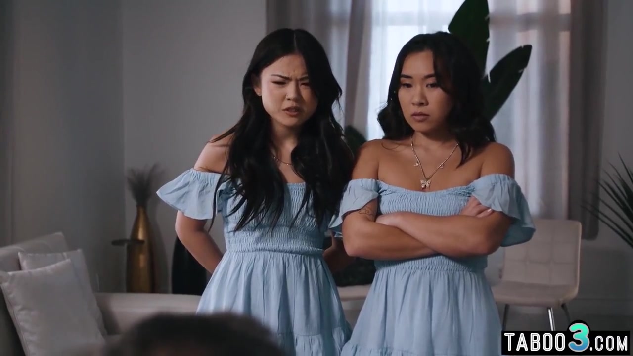 Lulu Chu And Kimmy Kimm In Stepdad Banging His Asian Eighteen Years Old Stepdaughters