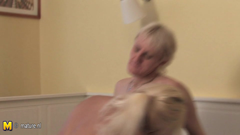 Old And Young Lesbians Play With Eachothers Pussy - MatureNL