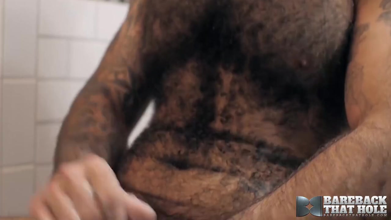 Hairy Hunk Masturbates Solo - Atlas Grant