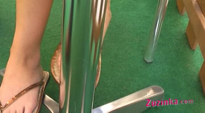 Pretty czech Zuzinka in Basic instinct style