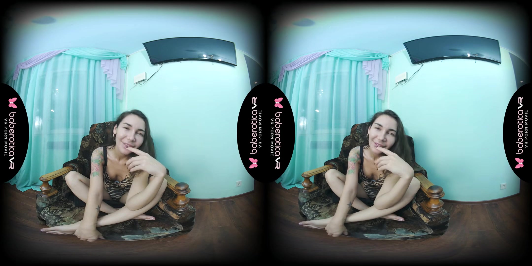 Our Newest Hottest Model, Miss Alexandra Roz Gets Naked!; Amateur Brunette Solo VR Porn