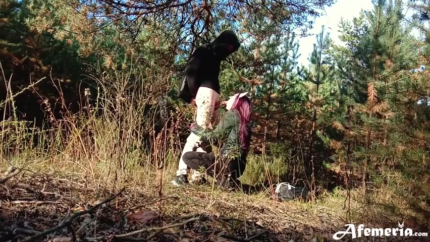 Femfoxfury - Foxy Passionate Blowjob And Doggystyle Fuck In The Forest