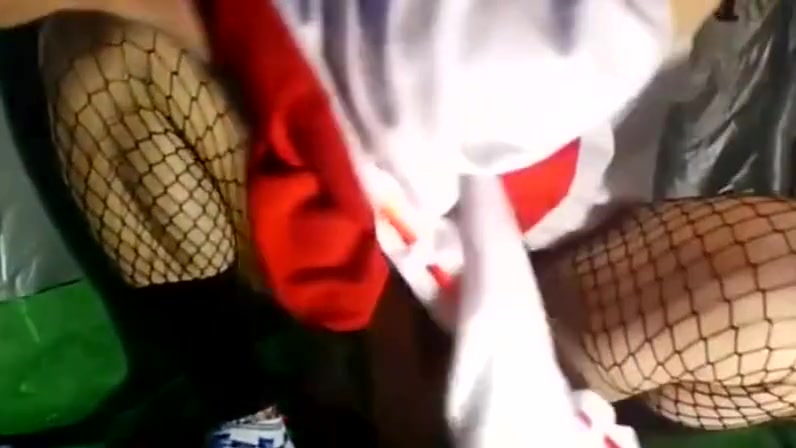 No hands Asian Cosplay Cumshot