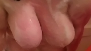 My huge tits swinging back and forth in slow motion