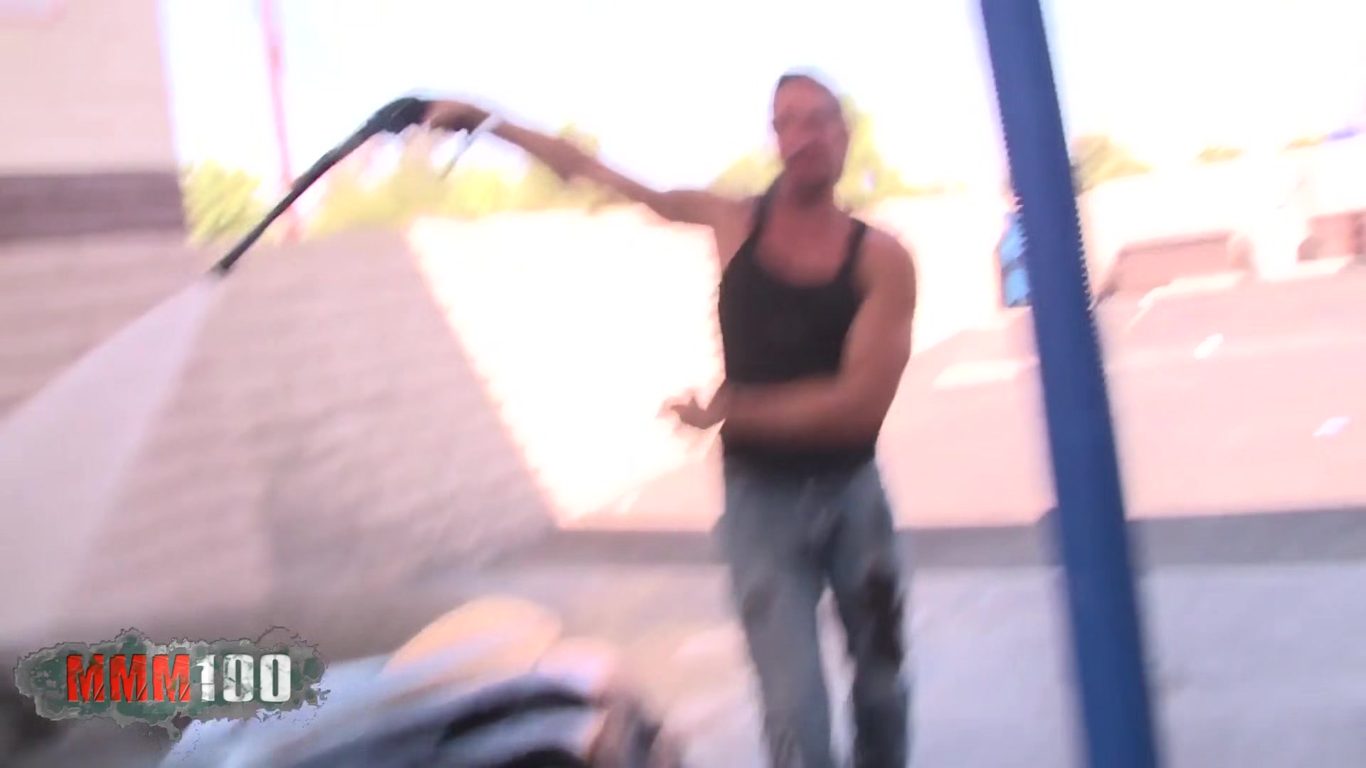 Car Wash And Pussy Fucking For This Horny Busty Blonde