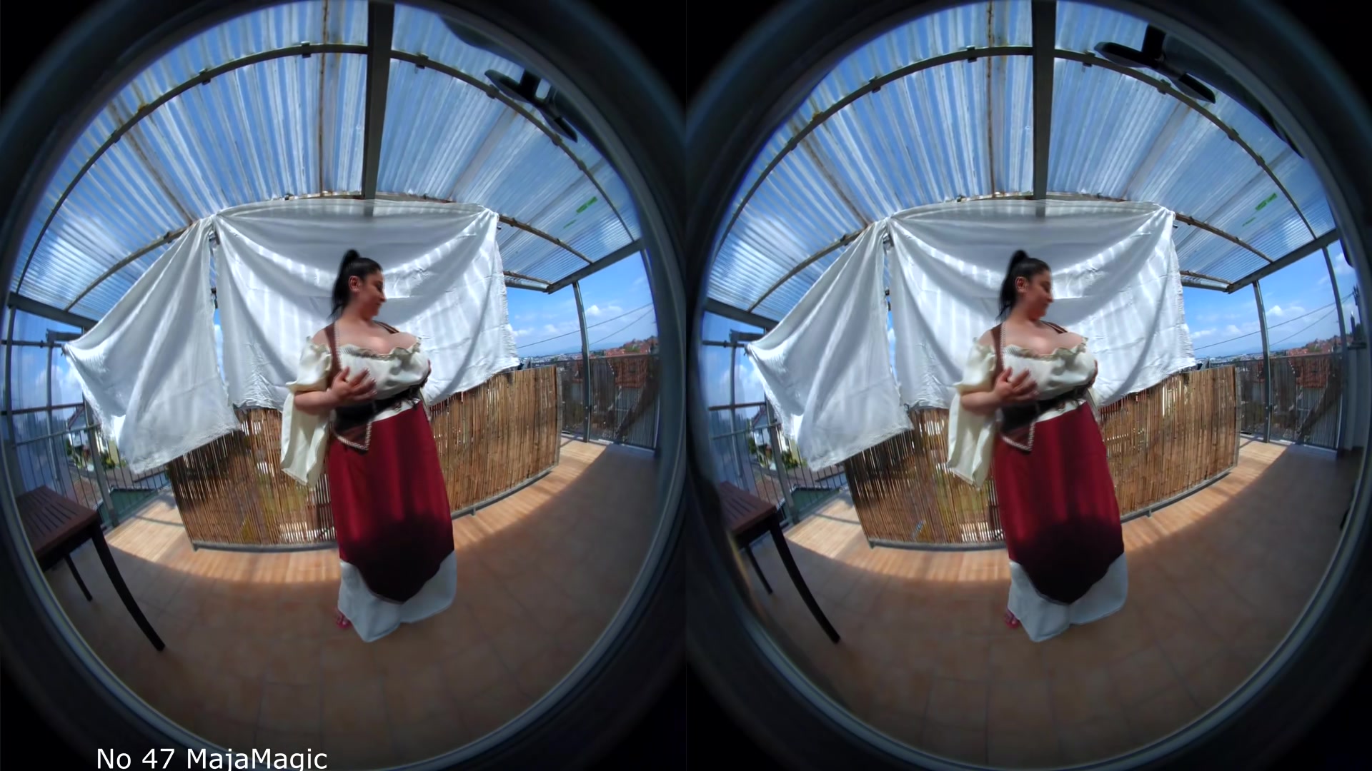 Maid Alice Shows Her Deep Cleavage - MajaMagic