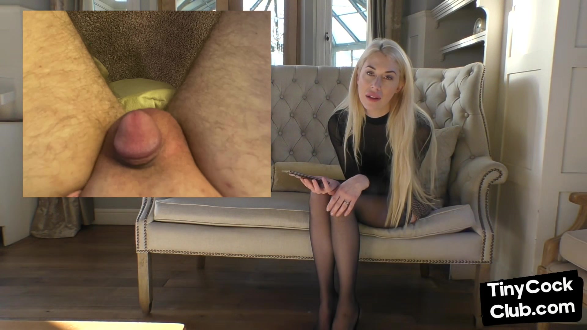 SPH femdom solo babe talks rough about small cock guys