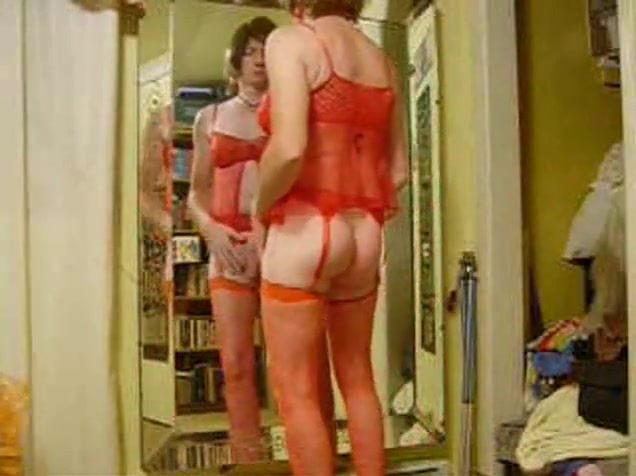 Debbie Heart Solo In Red Lingerie