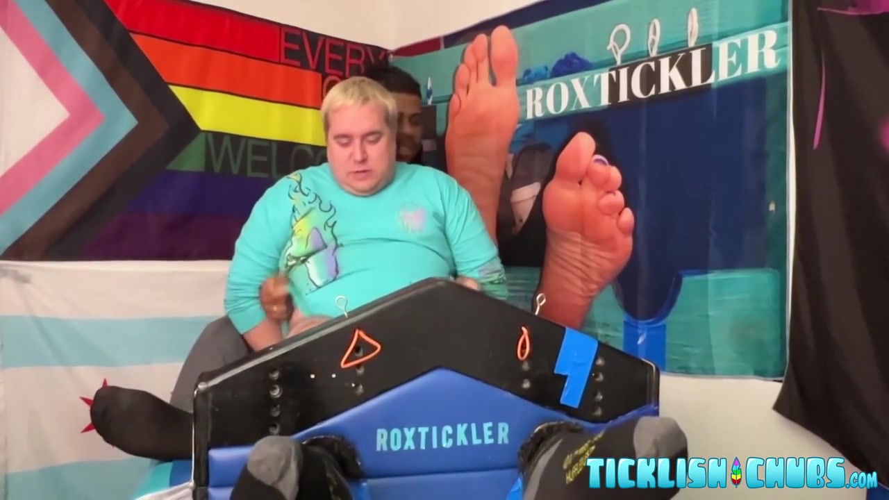 Black Amateur Tickle Torments His Restrained Chubby Dom Matt