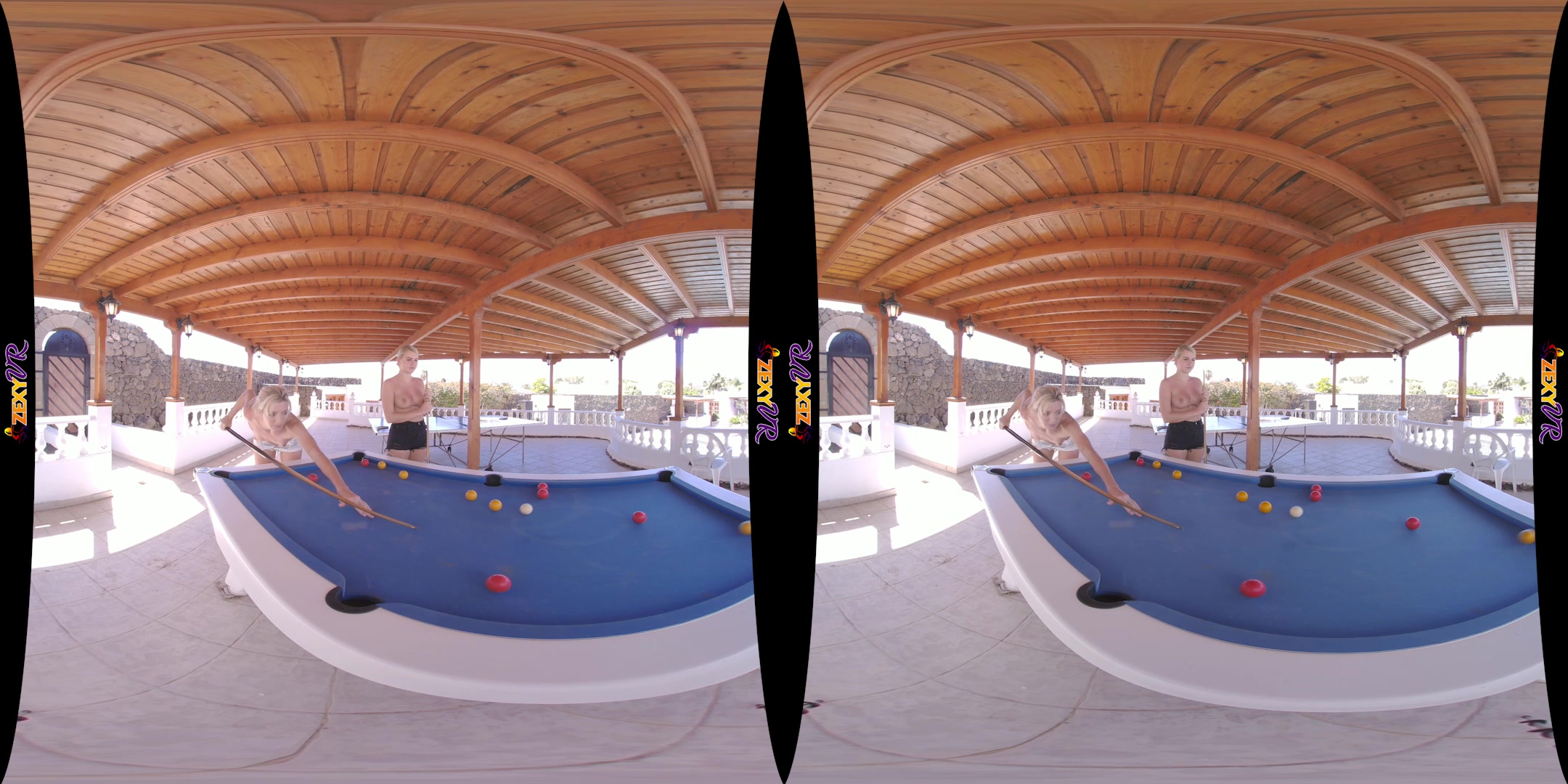 Topless Pool featuring Chloe, Marie - ZexyVR