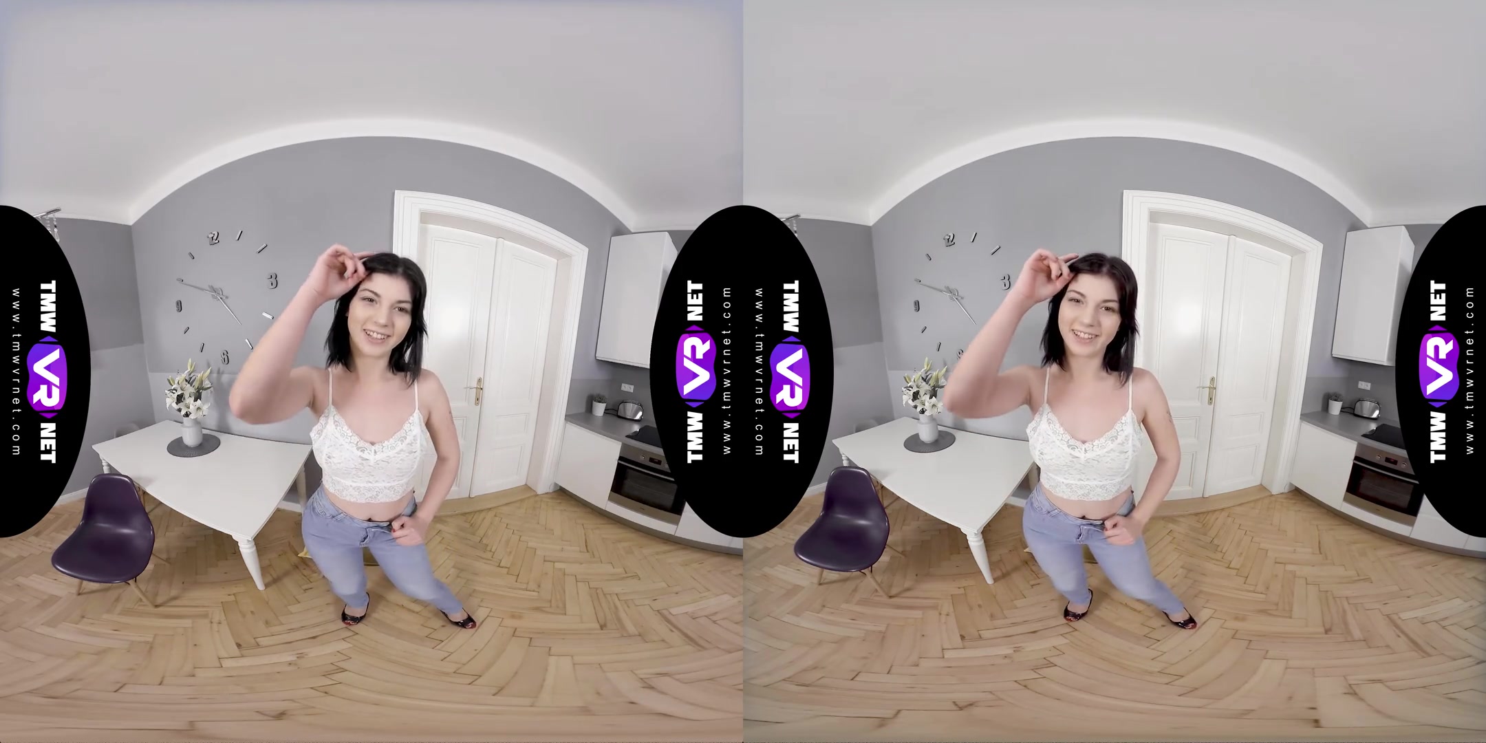 Bright Solo Orgasm On A Chair - Hot Brunette Solo Masturbation VR 3D Porn