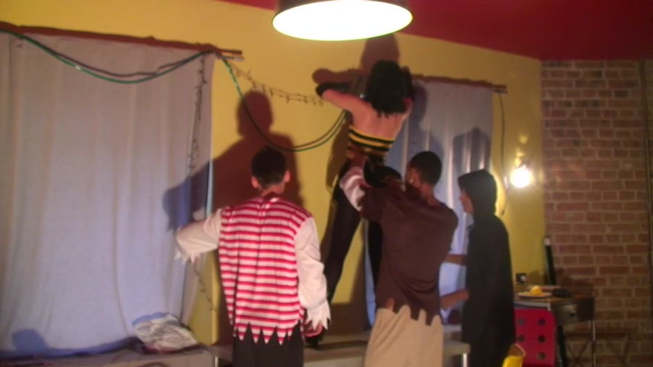 Lina in group sex video with a hottie and horny dudes