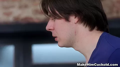 Make Him Cuckold - Cum-covered cuckold